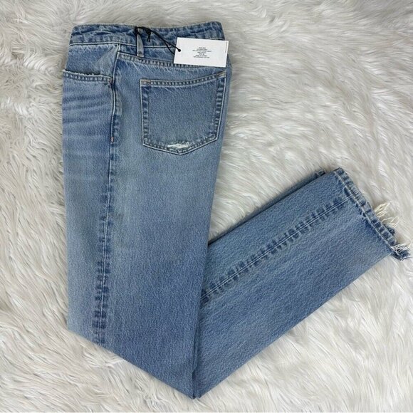 Re/Done‎ Women's NWT Opal Indigo 70s Low-Rise Skinny Boot Jeans W26-28/L31 - Picture 3 of 15